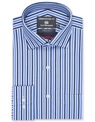 Stripe Blue Classic Fit Shirt FS2876RF-14.5