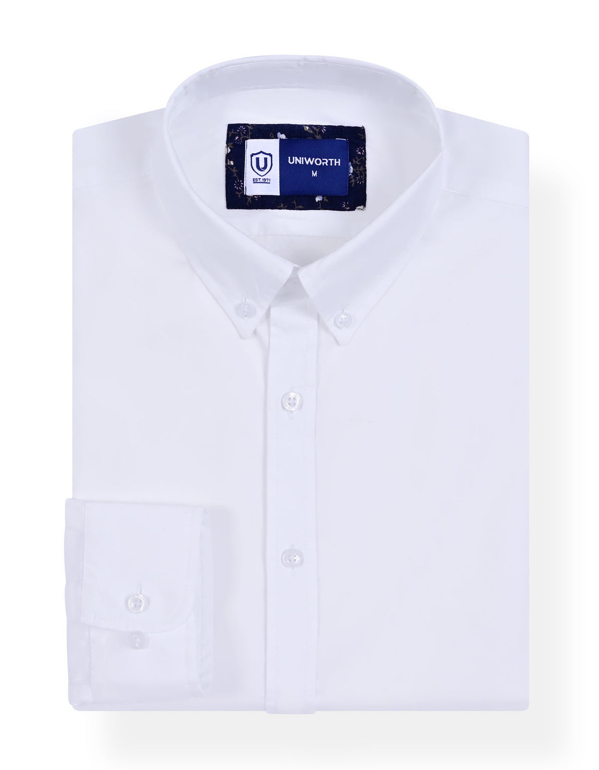 Casual Shirt Woven White S CSW2604 Uniworth CSW2604-S