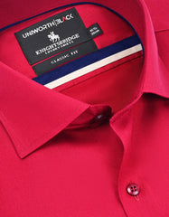 Plain Magenta Classic Fit Shirt FS2359-2RF-15