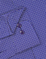 Printed D Blue Classic Fit Shirt FS868RF-15.5