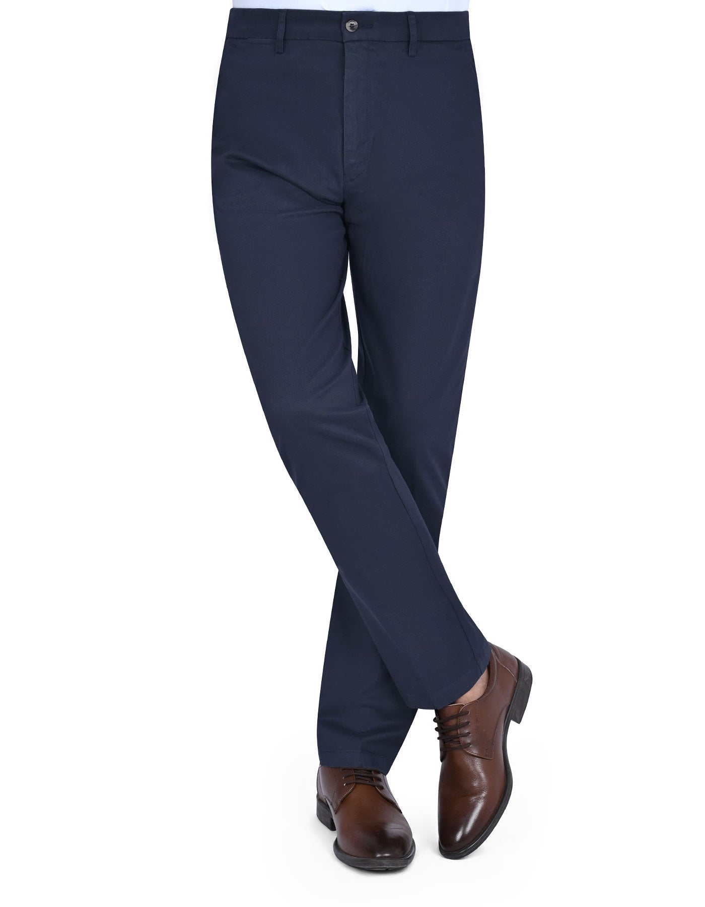Navy Classic Fit Cotton Trouser FTC2523C-30