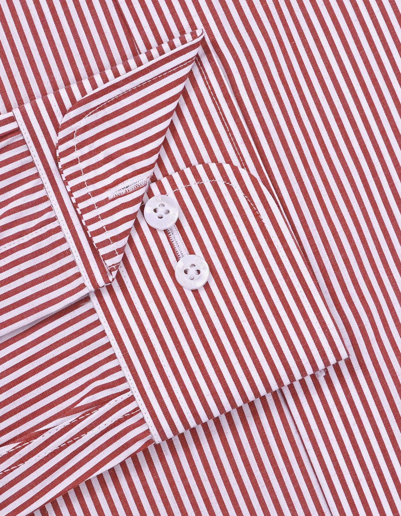 Stripe Red Classic Fit Shirt FS2757-2RF-15.5