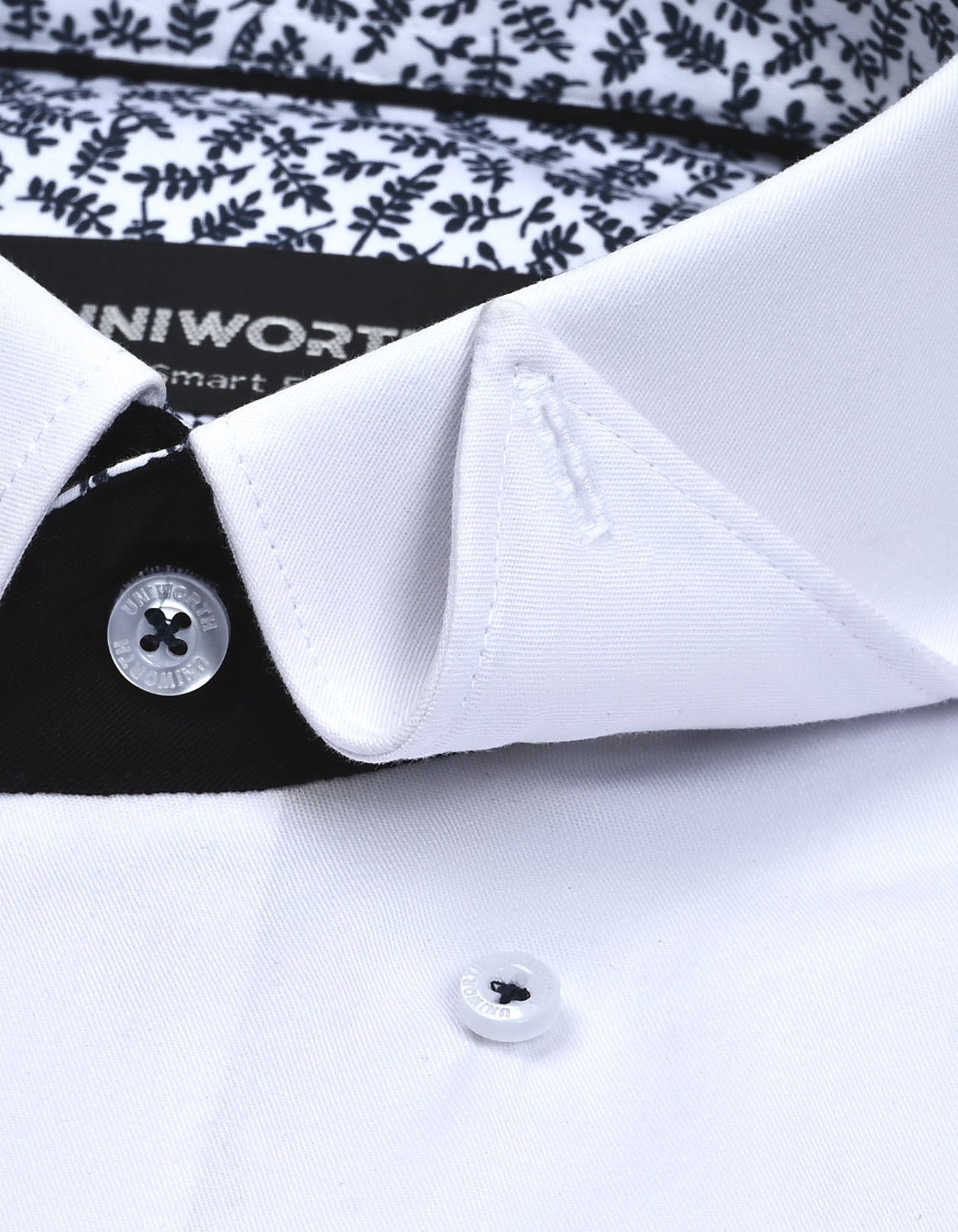 Plain White Tailored Smart Fit Shirt FS1596-3SF-15.5