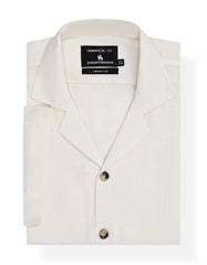 Plain Cream Tailored Smart Fit Shirt FS2412SH-14.5