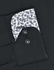 Plain Black Tailored Smart Fit Shirt FS1600-4SF-15.5