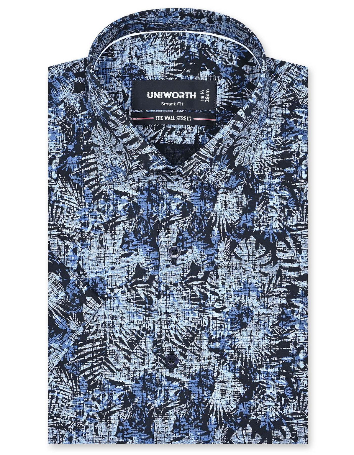 Printed Black Smart Fit Shirt FS830SH-14.5