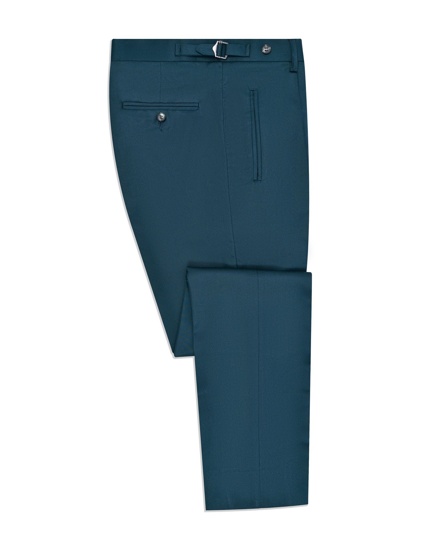 Teal Plain Formal Trouser Tailored Smart Fit FT527-1S-34