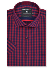 Check Maroon Classic Fit Shirt FS2952RH-14.5