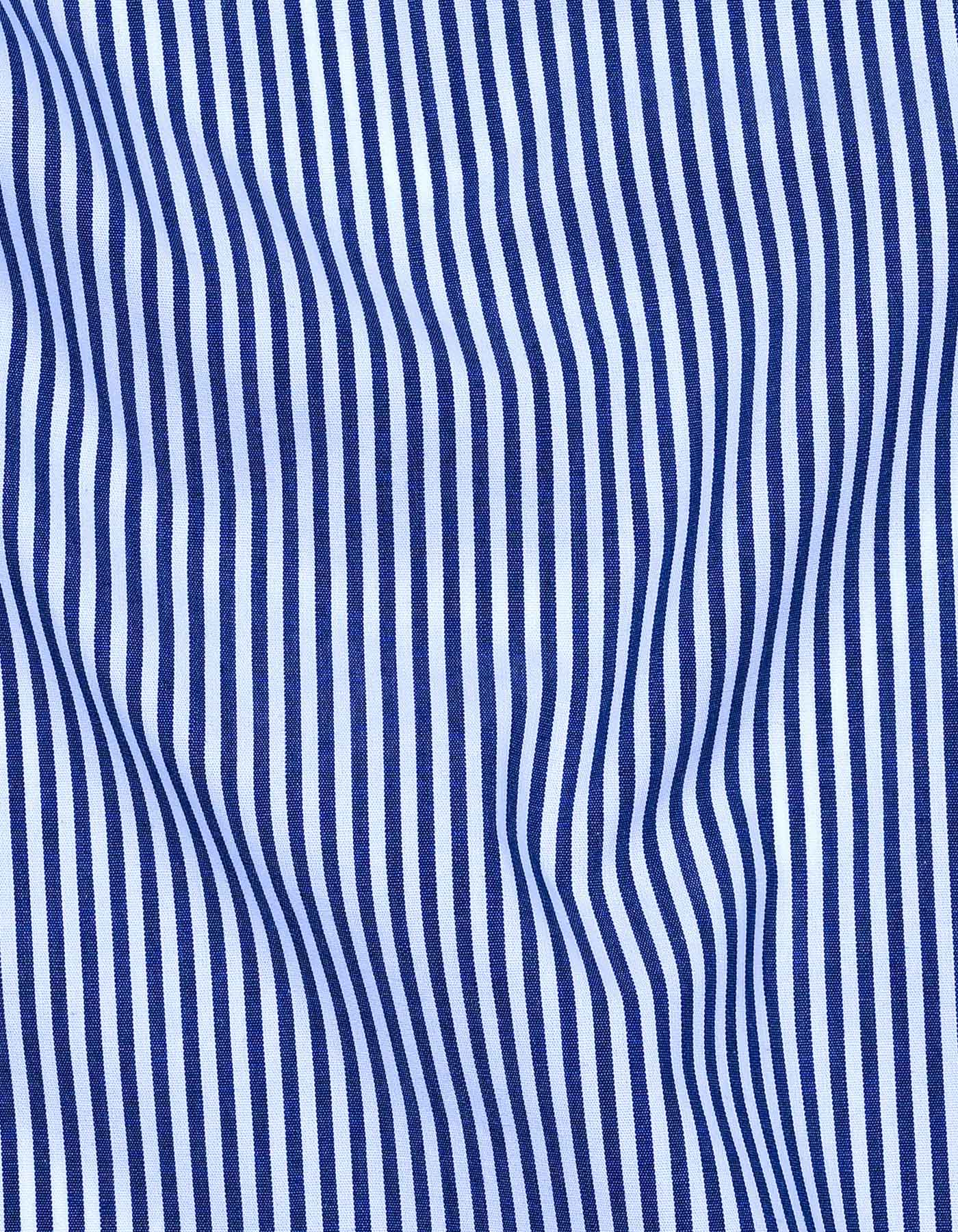 Stripe Navy Tailored Smart Fit Shirt FS2871-2SF-16