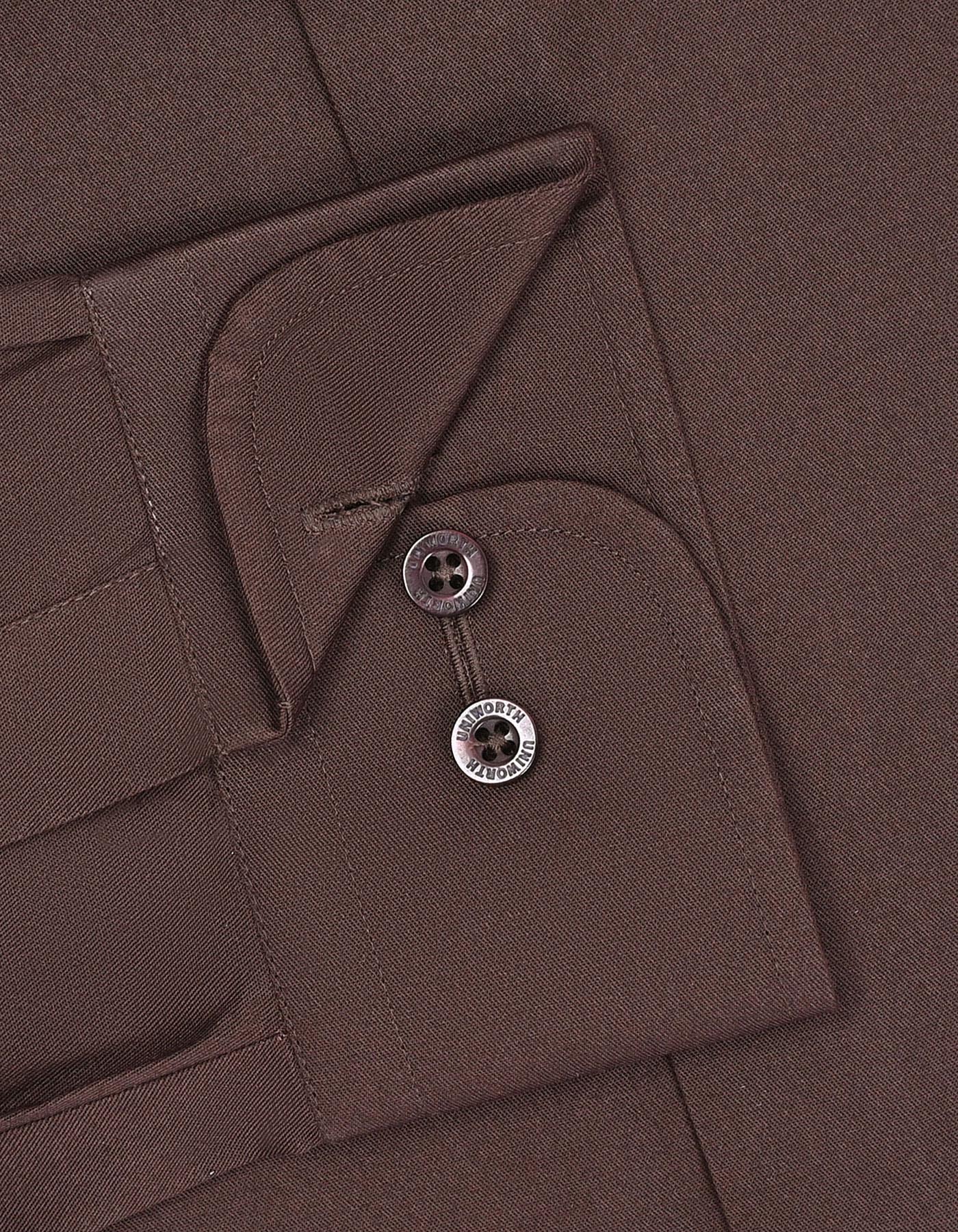Plain Chocolate Classic Fit Shirt FS1652RF-15.5