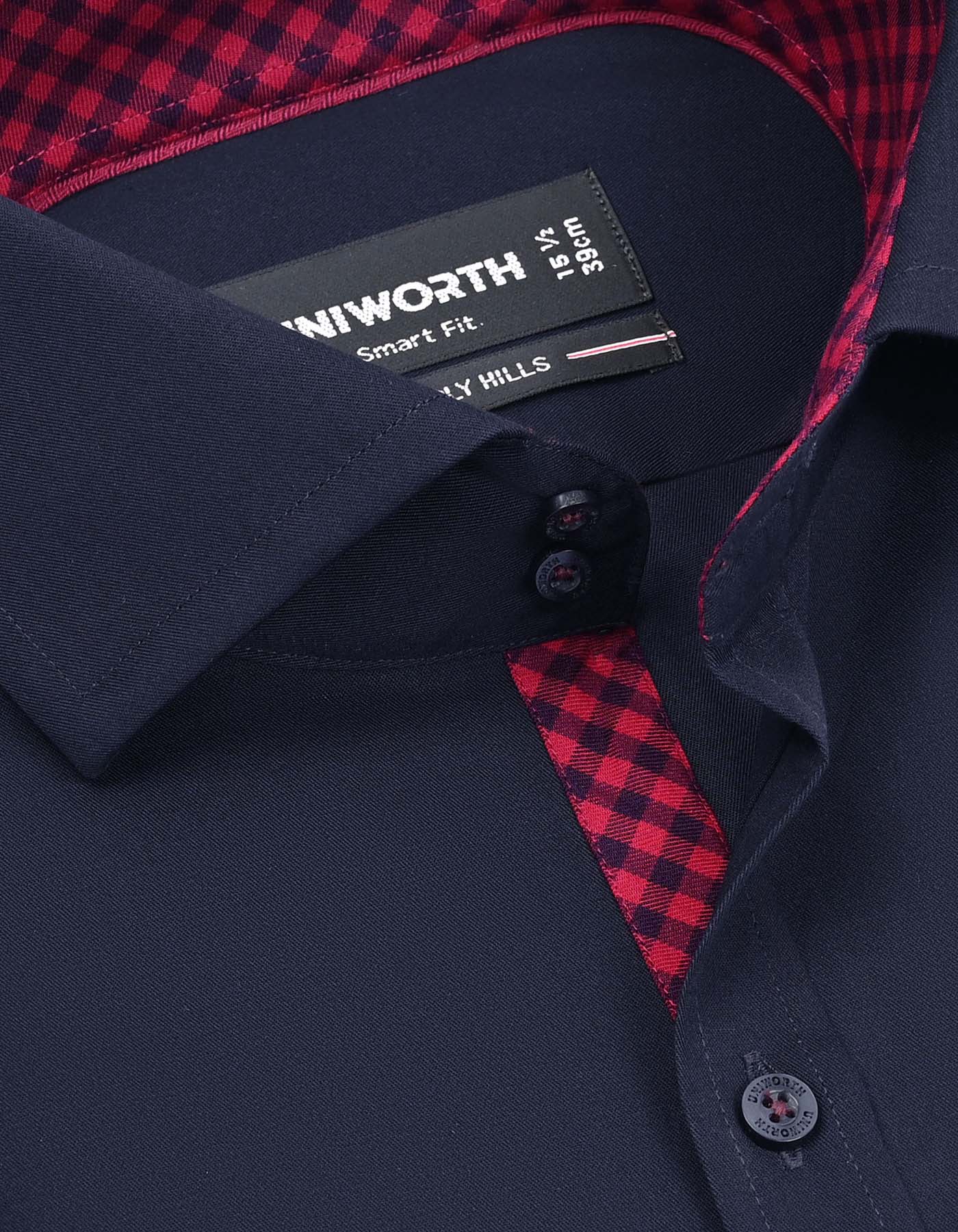 Plain Navy Tailored Smart Fit Shirt FS1601-2SF-15