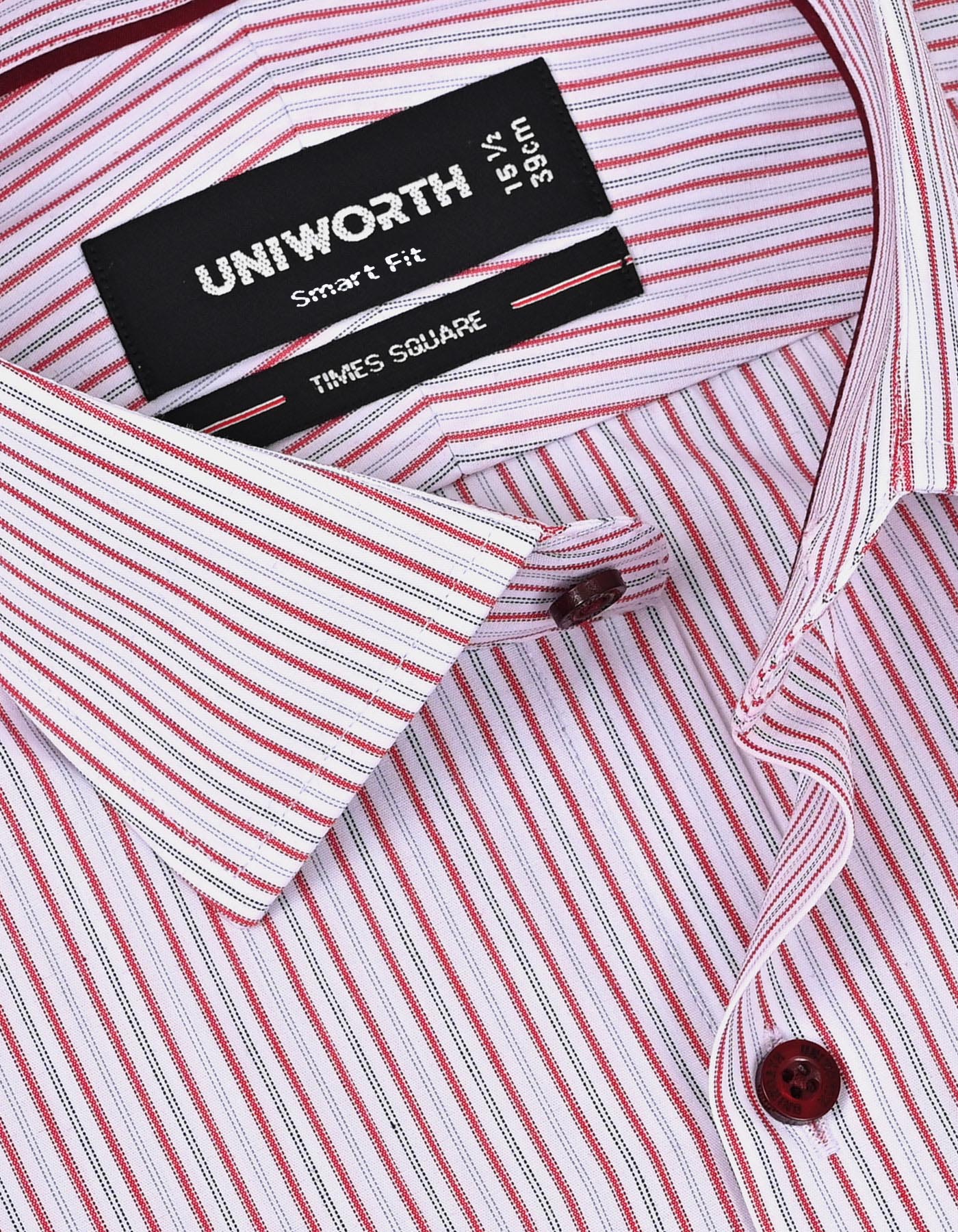 Stripe Red Tailored Smart Fit Shirt FS2864-1SF-15
