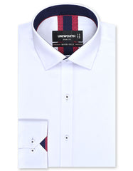 Plain White Tailored Smart Fit Shirt FS1596-2SF-14.5