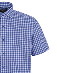 Check Navy Smart Fit Shirt FS2949SH-15.5