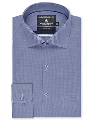 Check Navy Tailored Smart Fit Shirt FS2938-1SF-14.5