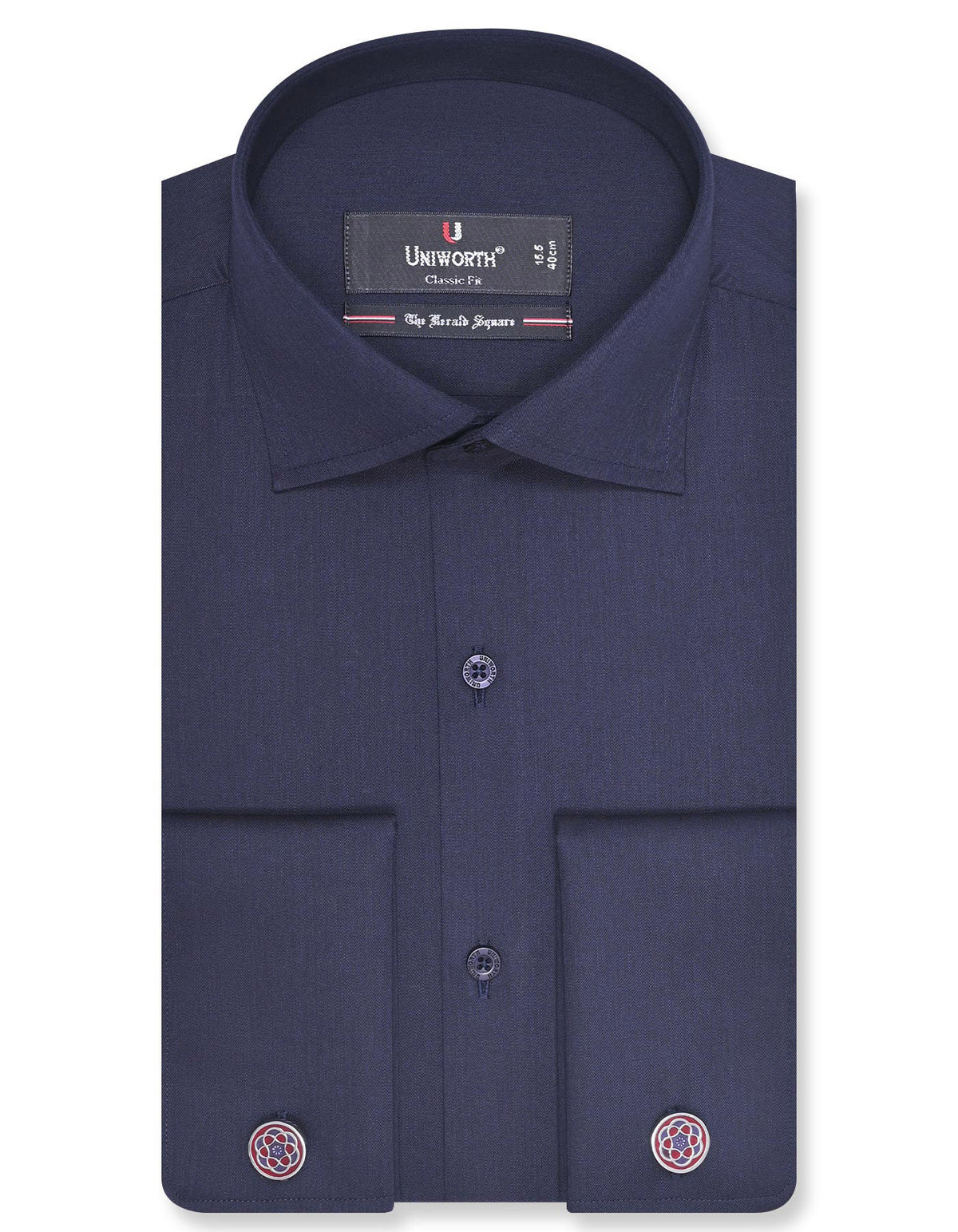 Plain Navy Classic Fit Shirt FS1314-4RD-14.5