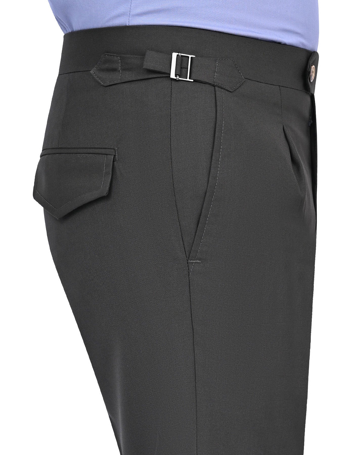 D Green Plain Formal Trouser Classic Fit FT509C-32
