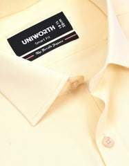 Plain Cream Tailored Smart Fit Shirt FS1649-1SF-15