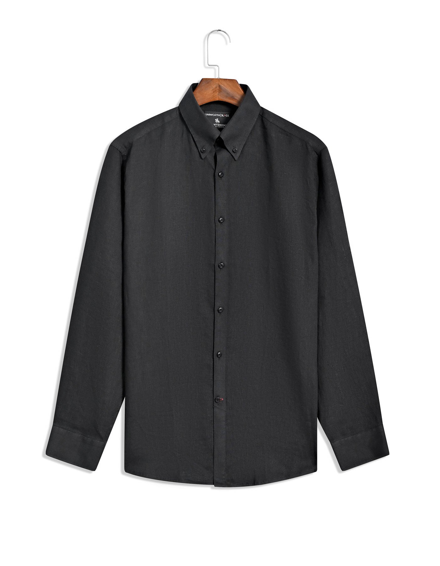 Plain Black Tailored Smart Fit Shirt FS2427-3SF-15.5