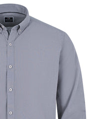 Grey Embriodery Plain Casual Shirt CS2370-1R-XL