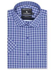 Check Navy Smart Fit Shirt FS2949SH-14.5