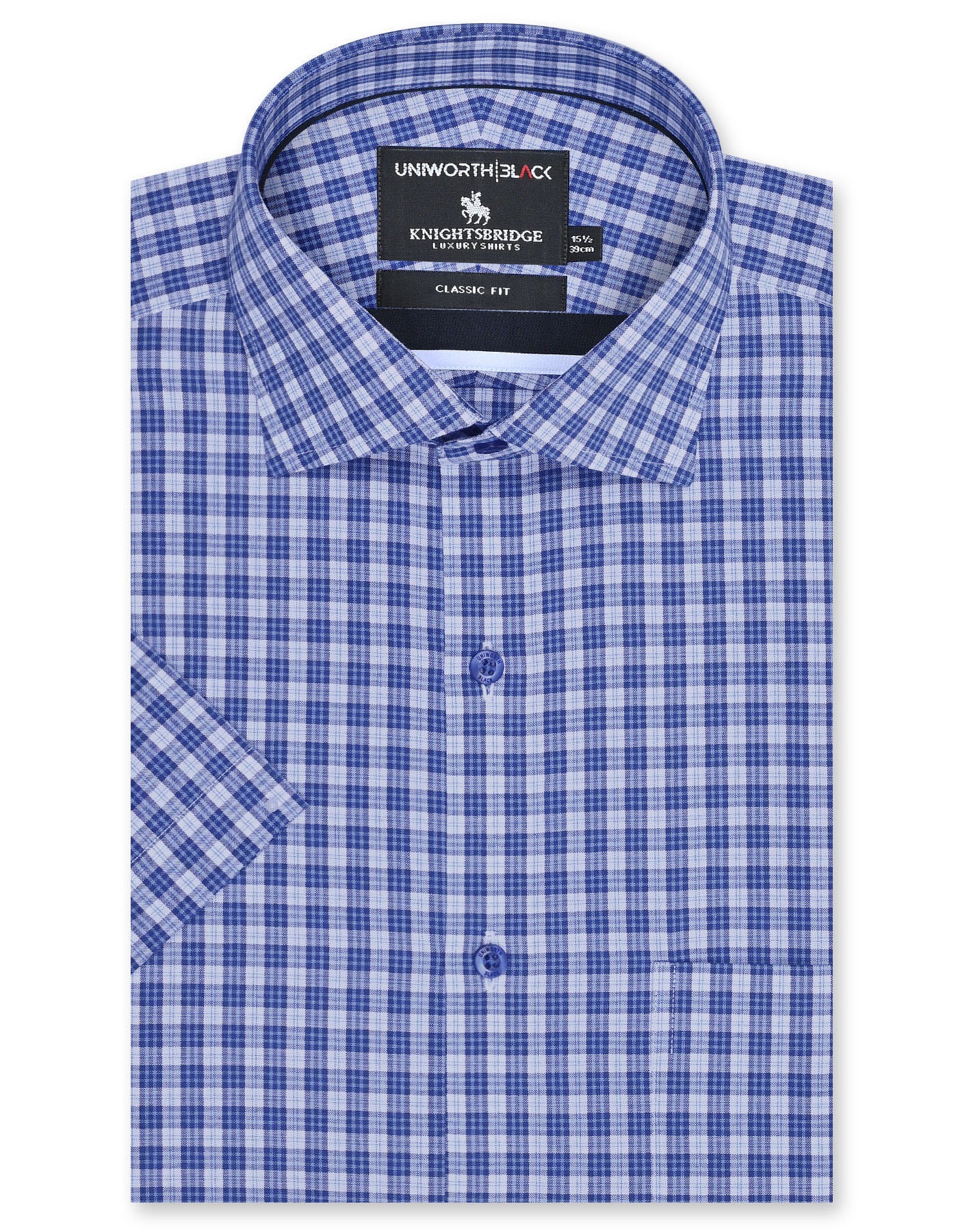 Check Navy Classic Fit Shirt FS2949RH-14.5