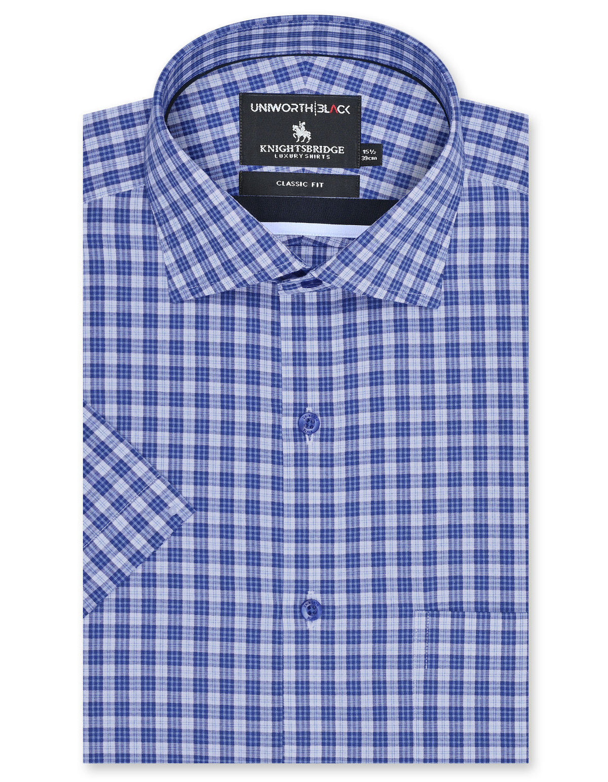 Check Navy Classic Fit Shirt FS2949RH-14.5