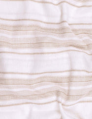 L Brown Stripe Regular Fit Casual Shirt
