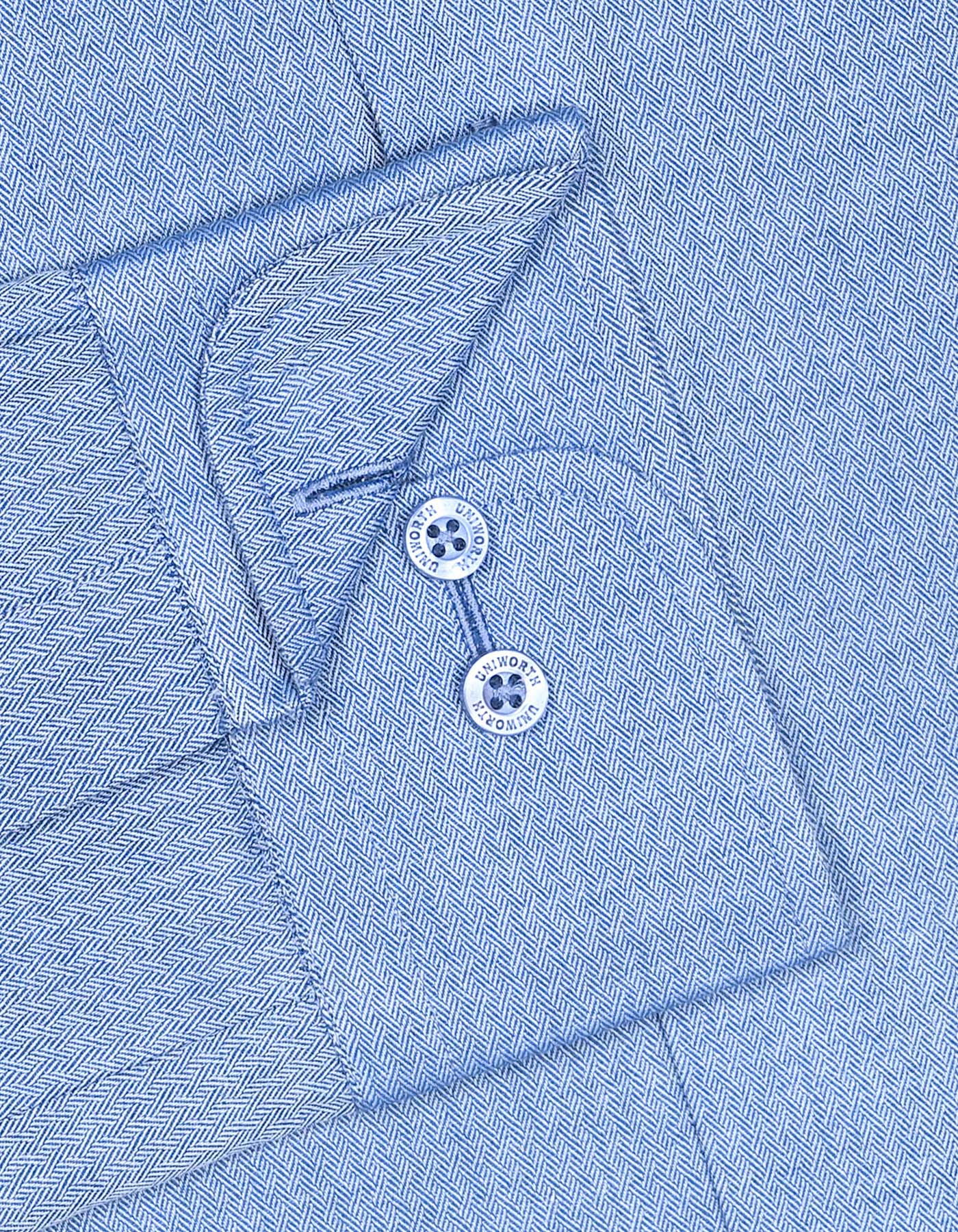 Self Blue Tailored Smart Fit Shirt FS20444SF-15.5