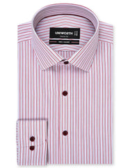Stripe Red Classic Fit Shirt FS2864-1RF-14.5