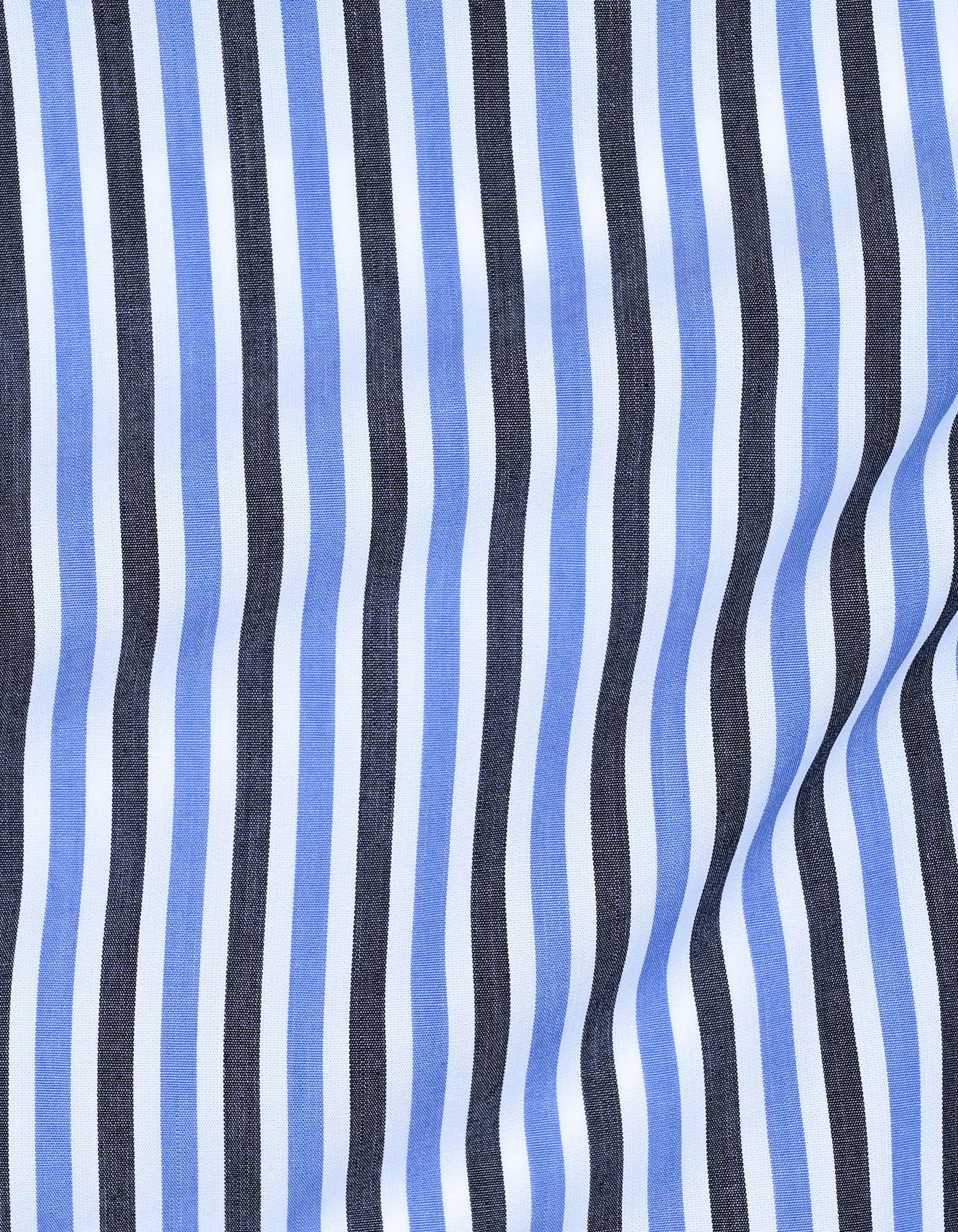 Stripe Blue Classic Fit Shirt FS2876RF-16