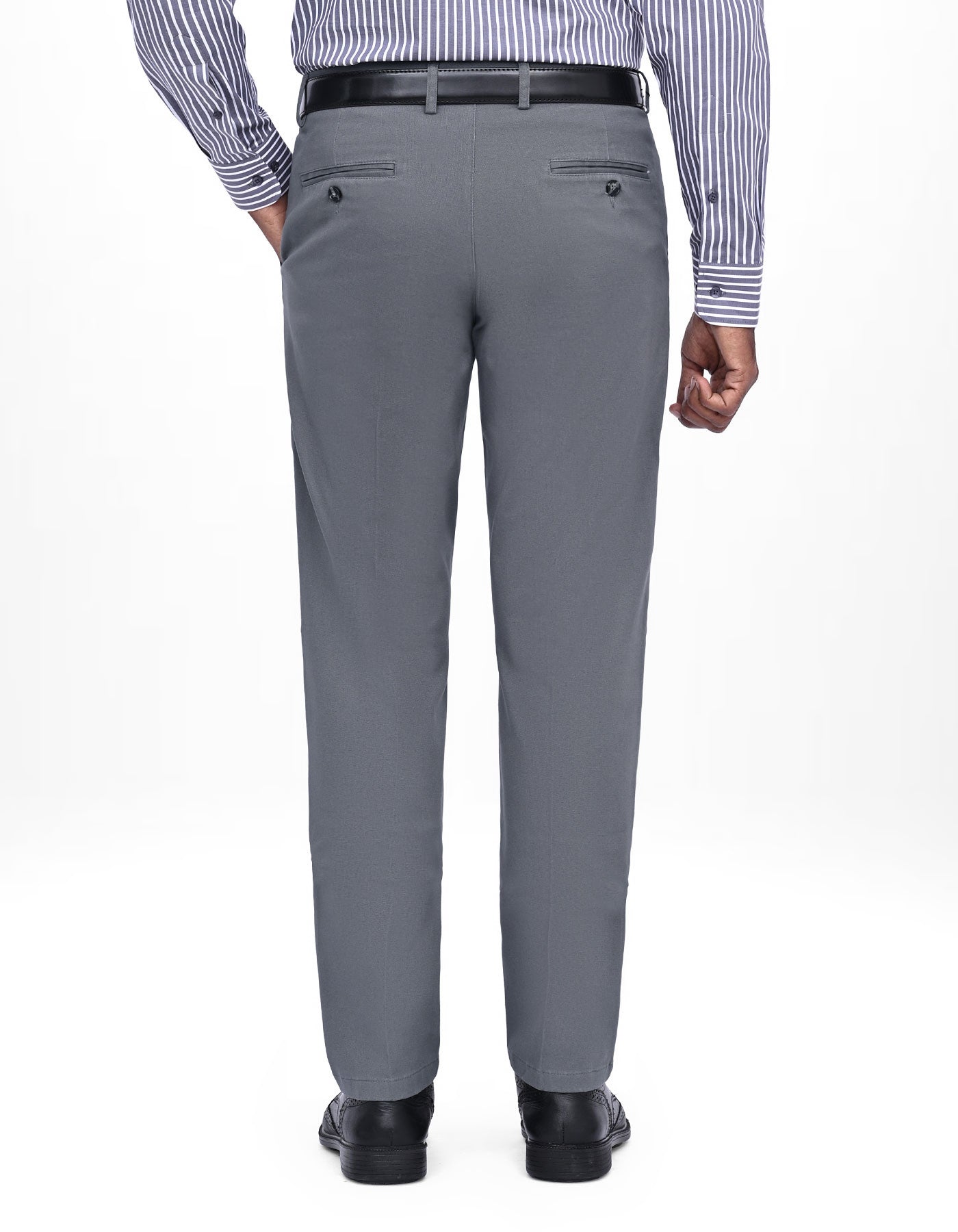 Grey Classic Fit Cotton Trouser FTC2531C-40