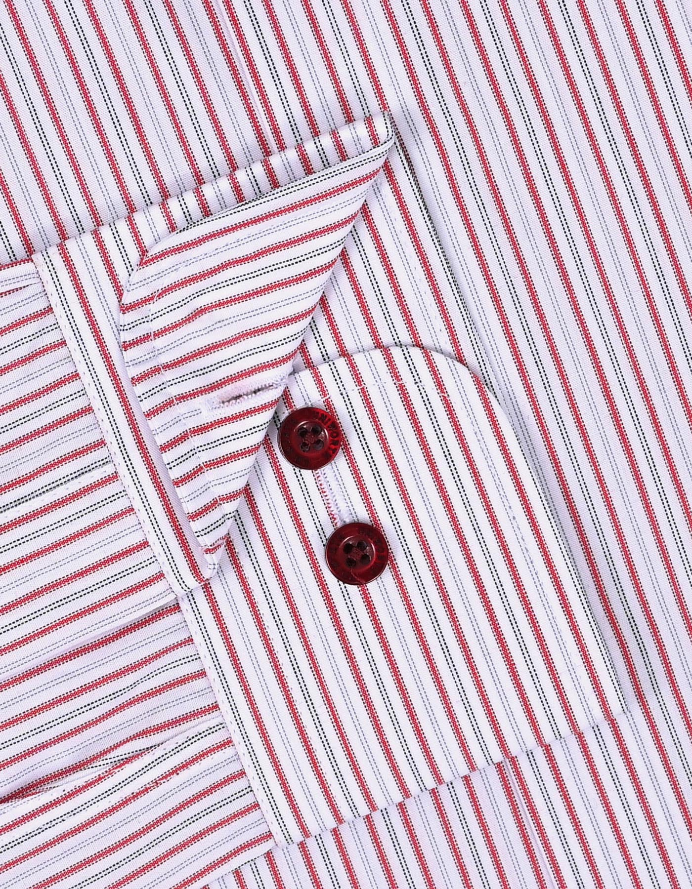 Stripe Red Tailored Smart Fit Shirt FS2864-1SF-15.5
