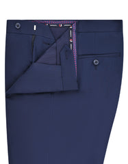 Navy Plain Formal Trouser Tailored Smart Fit FT566S-32