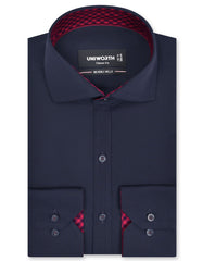 Plain Navy Classic Fit Shirt FS1601-2RF-14.5