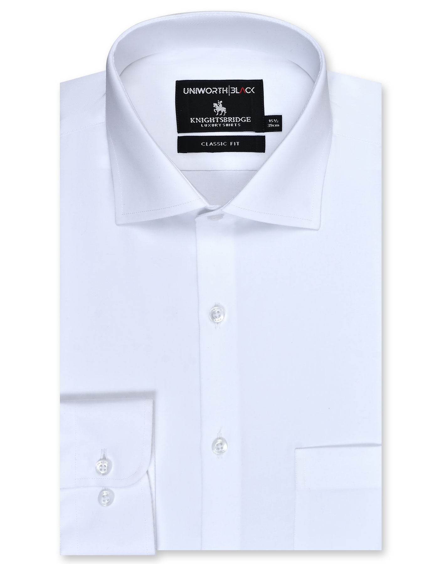 Plain White Smart Fit Shirt FS2331-1SF-14.5