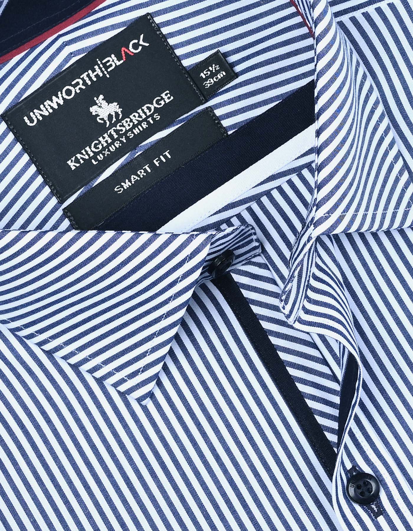 Stripe Navy Classic Fit Shirt FS2871-3RF-15