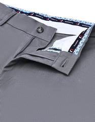 Grey Classic Fit Cotton Trouser FTC2531C-34
