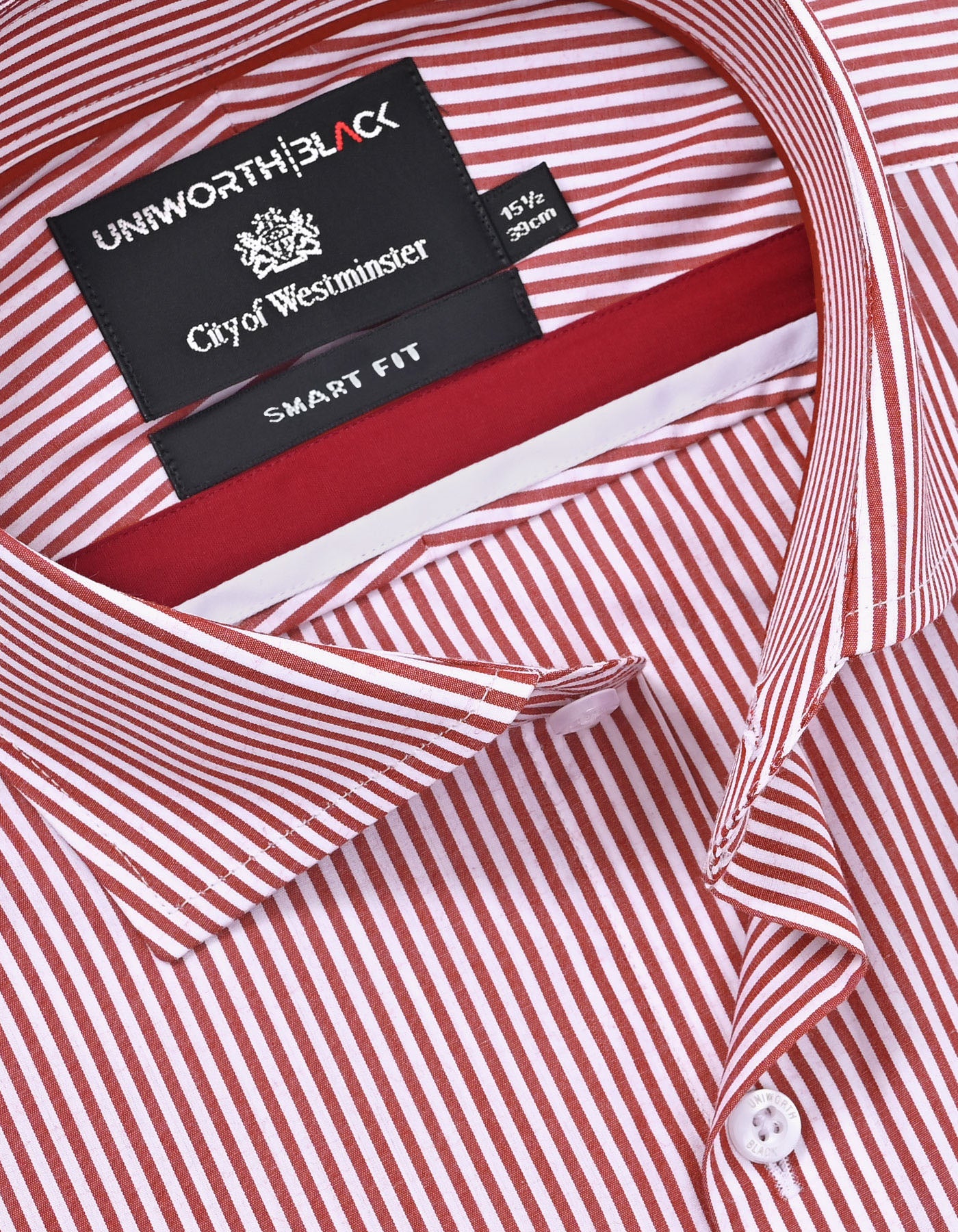 Stripe Red Tailored Smart Fit Shirt FS2757-2SF-15