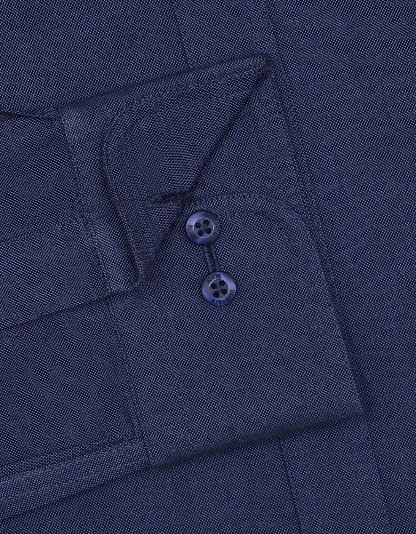 Plain Navy Tailored Smart Fit Shirt FS2298-1SF-15.5