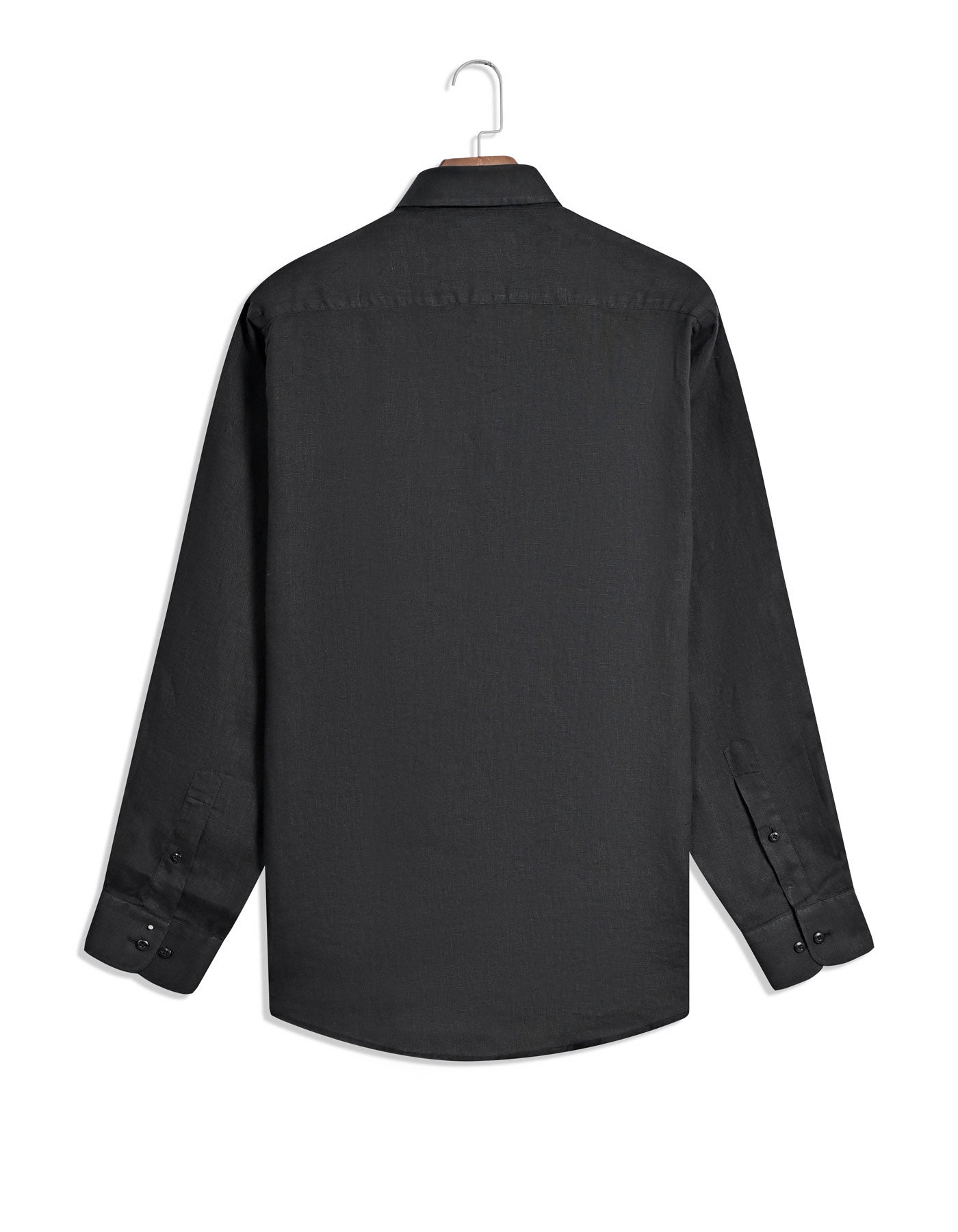 Plain Black Tailored Smart Fit Shirt FS2427-3SF-16