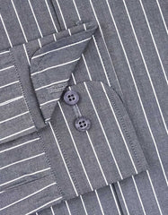 Stripe Charcoal Tailored Smart Fit Shirt FS2827SF-15.5