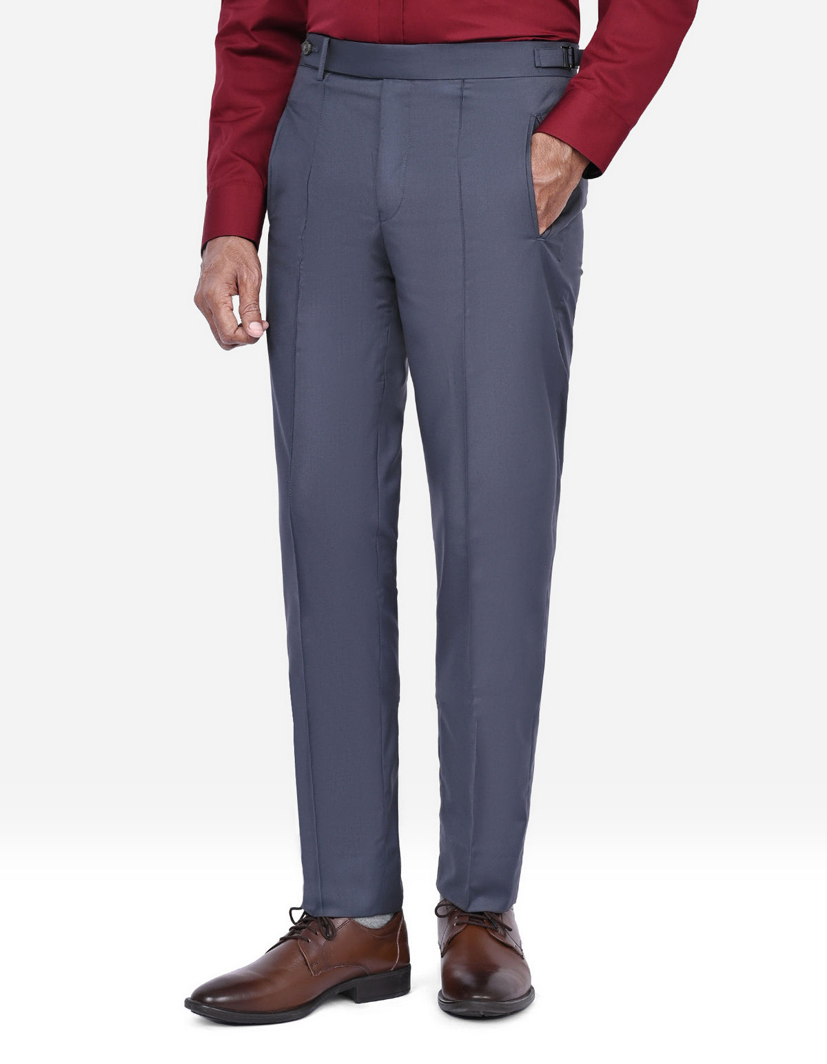 Air Force Blue Plain Formal Trouser Tailored Smart Fit FT503S-30