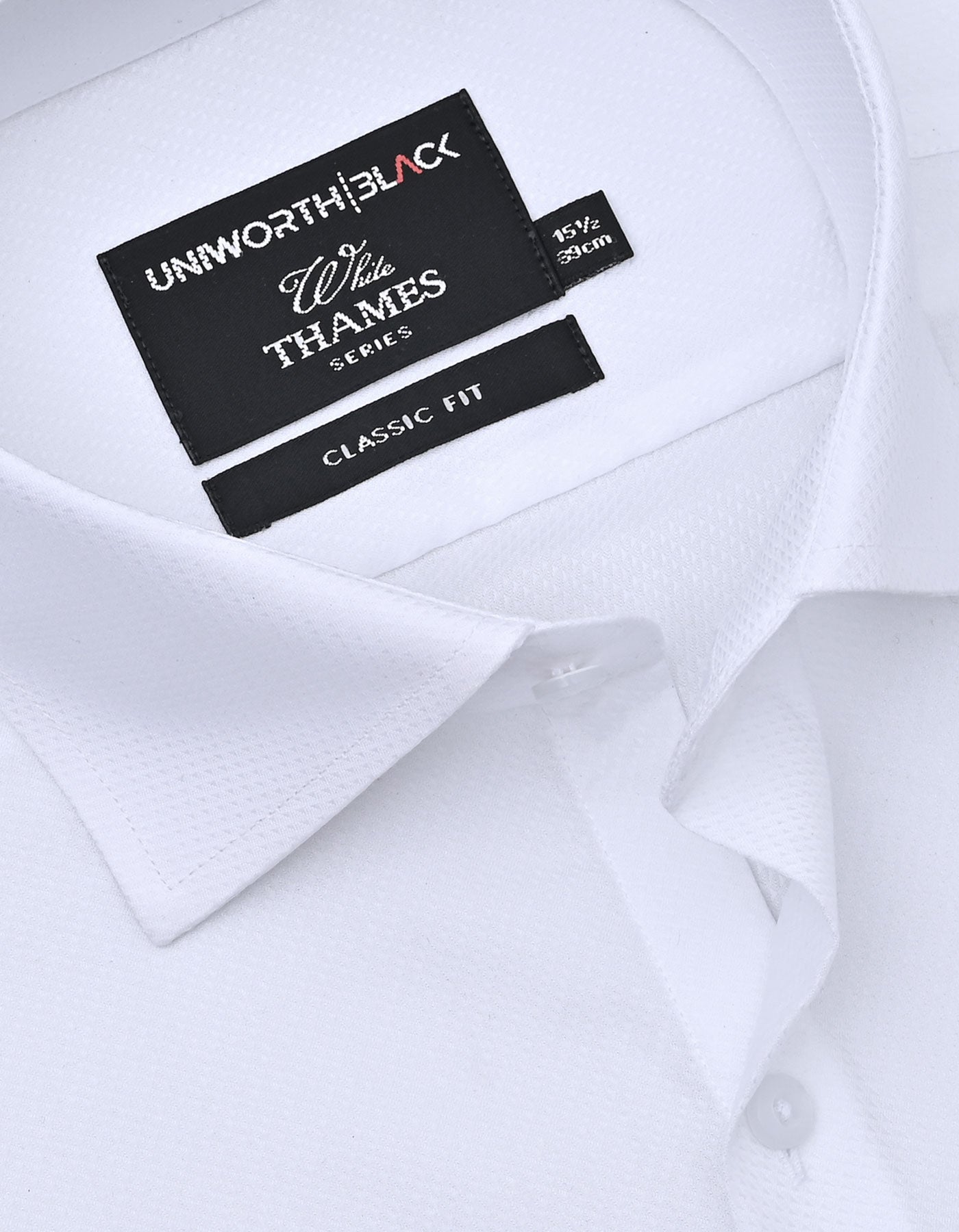 Self White Classic Fit Shirt FS20498RF-15