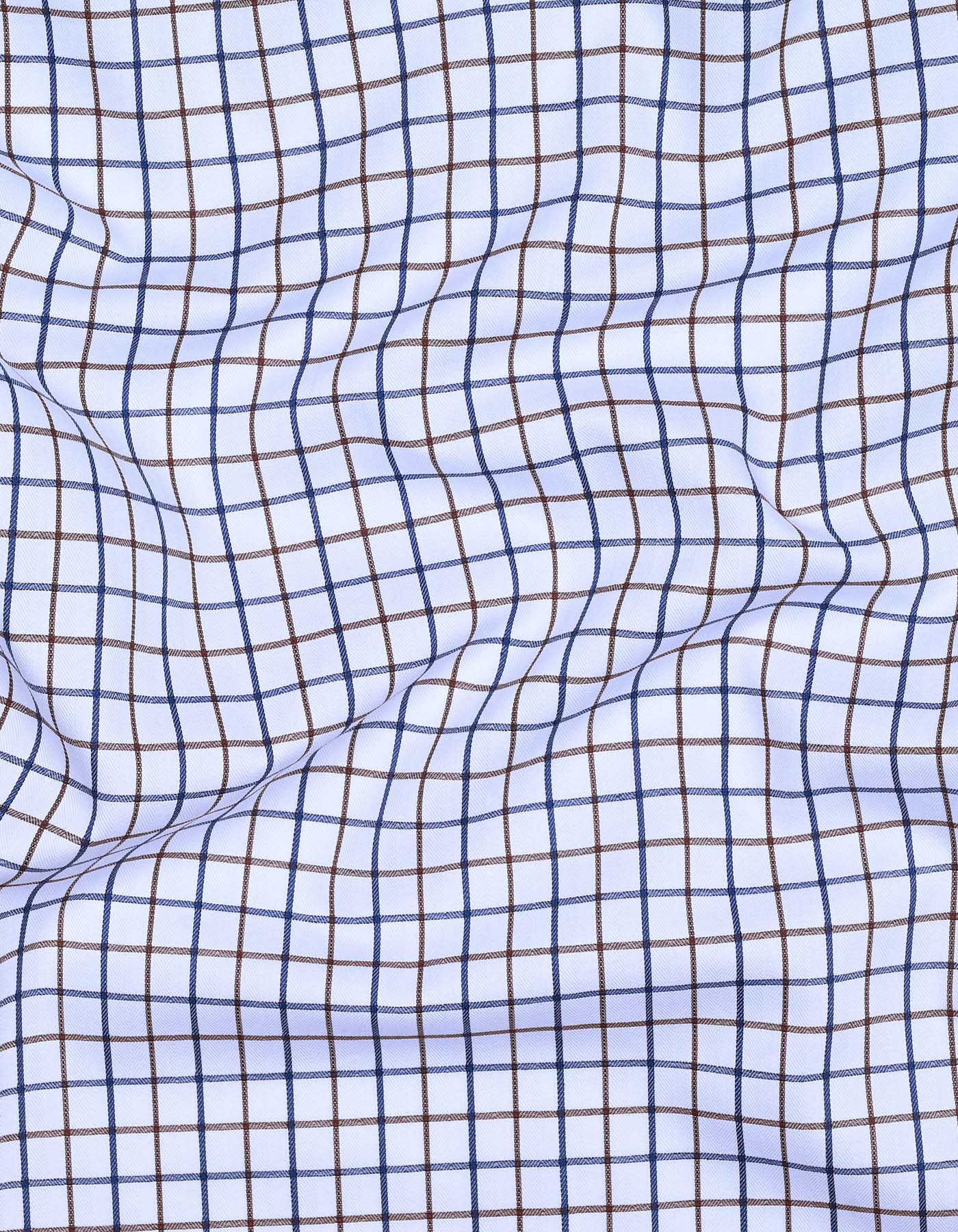 Check Navy Smart Fit Shirt FS2955SH-16