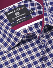 Check Blue Classic Fit Shirt FS2936RF-15