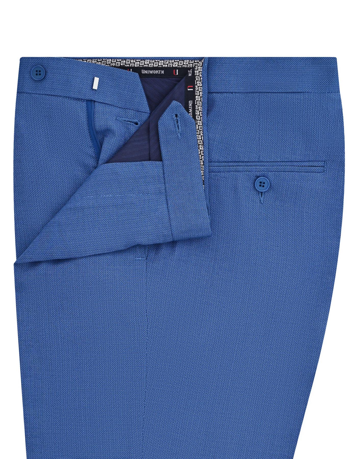 Blue Texture Formal Trouser Classic Fit FT2217C-32