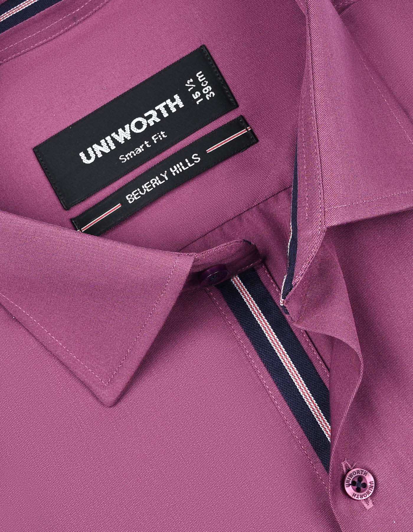 Plain Plum Tailored Smart Fit Shirt FS1622-1SF-15