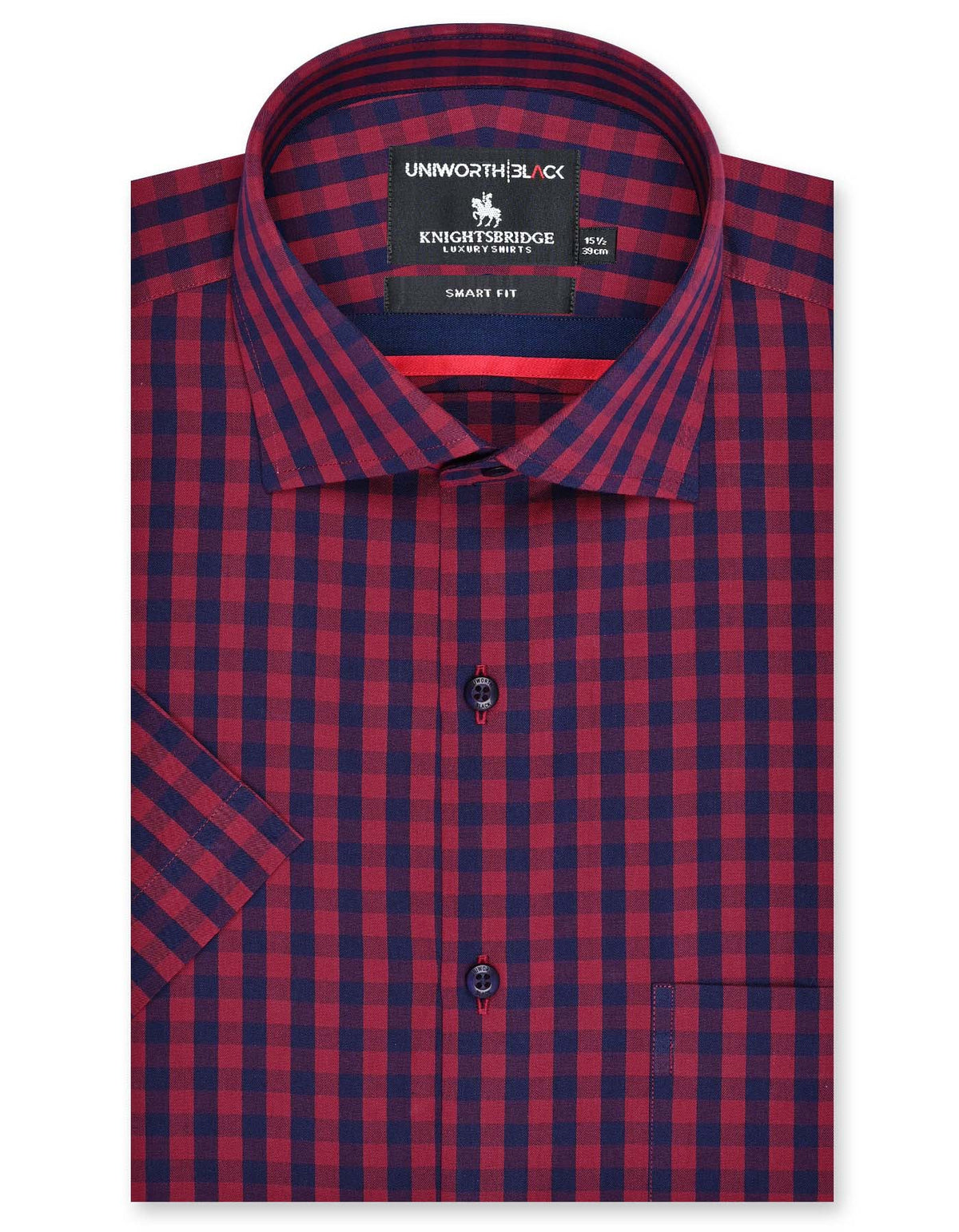 Check Maroon Smart Fit Shirt FS2952SH-14.5