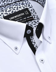 Plain White Tailored Smart Fit Shirt FS1596-3SF-15
